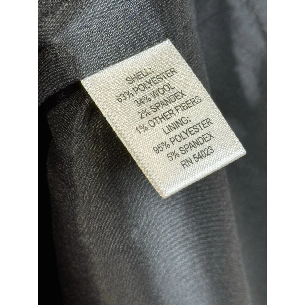 Banana Republic Tweed Pencil Skirt Gray Zipper Front Business Casual Women‎ 4